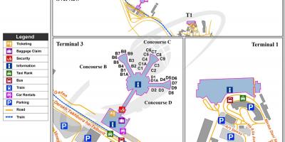 Ben gurion nemzetközi repülőtér térkép