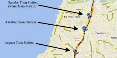 Térkép sherut térkép Tel Aviv