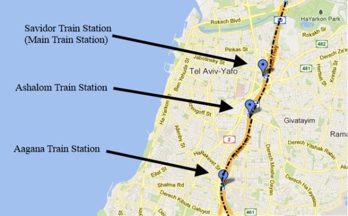 térkép sherut térkép Tel Aviv