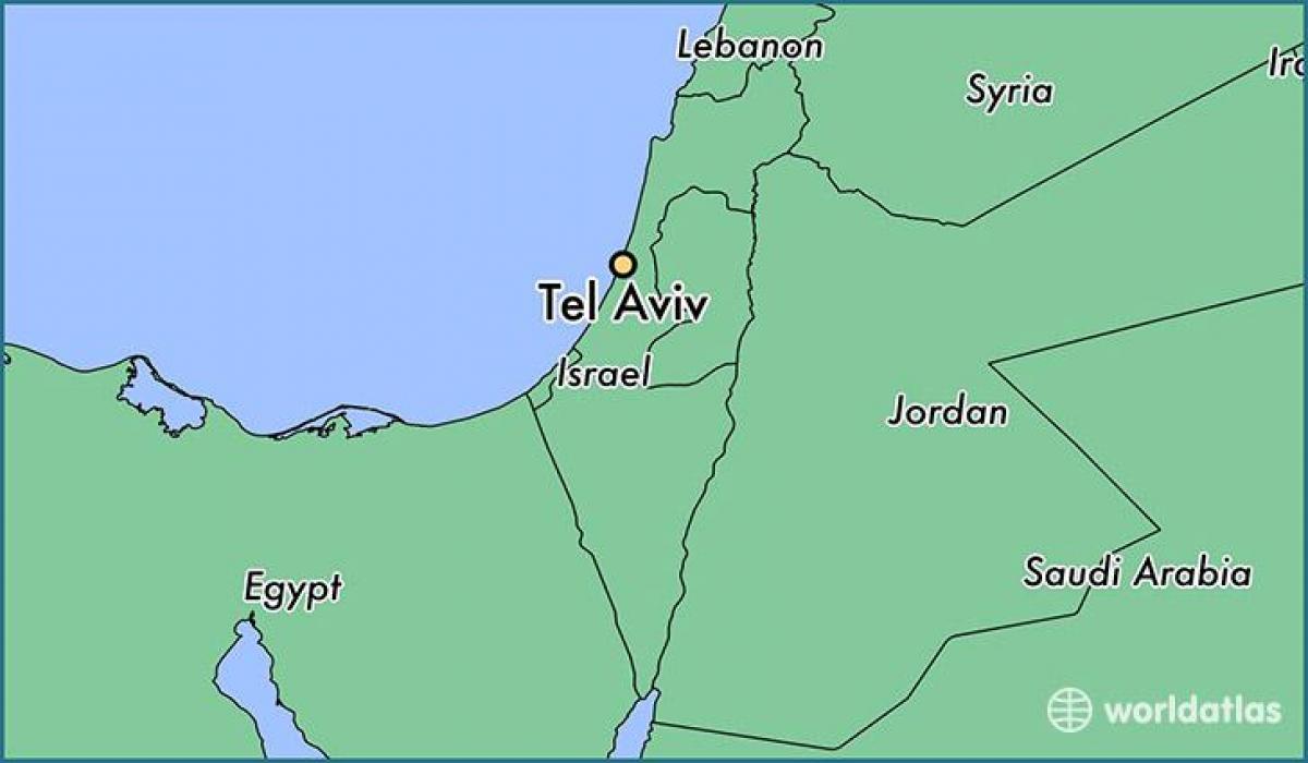 térkép Tel Aviv világ