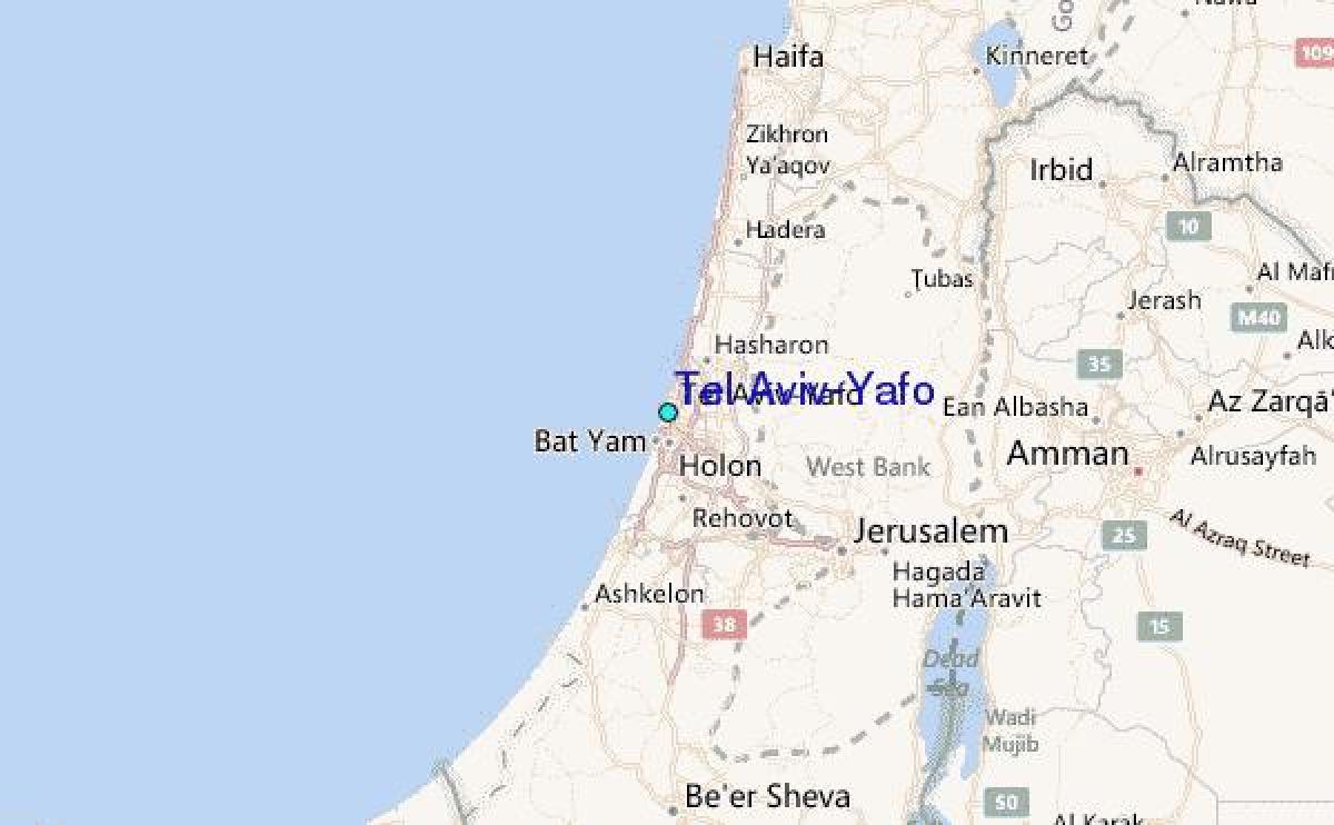 térkép Tel Aviv-yafo 