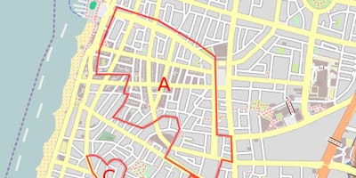 Térkép fehér város, Tel Aviv