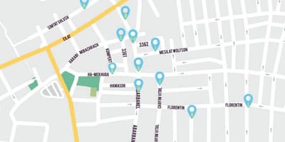 Térkép florentin Tel Aviv