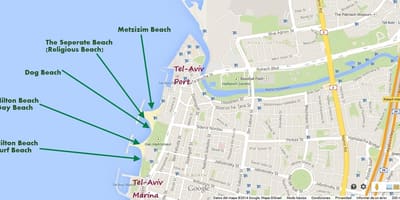 Térkép namal Tel Aviv