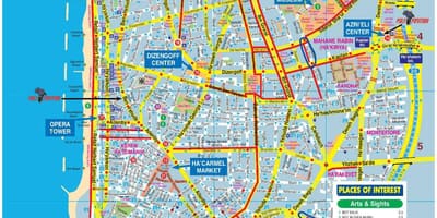 Térkép Tel Aviv kerékpár
