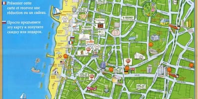 Tel Aviv-i látnivalók térkép