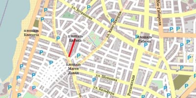 Utca térkép Tel Aviv, izrael
